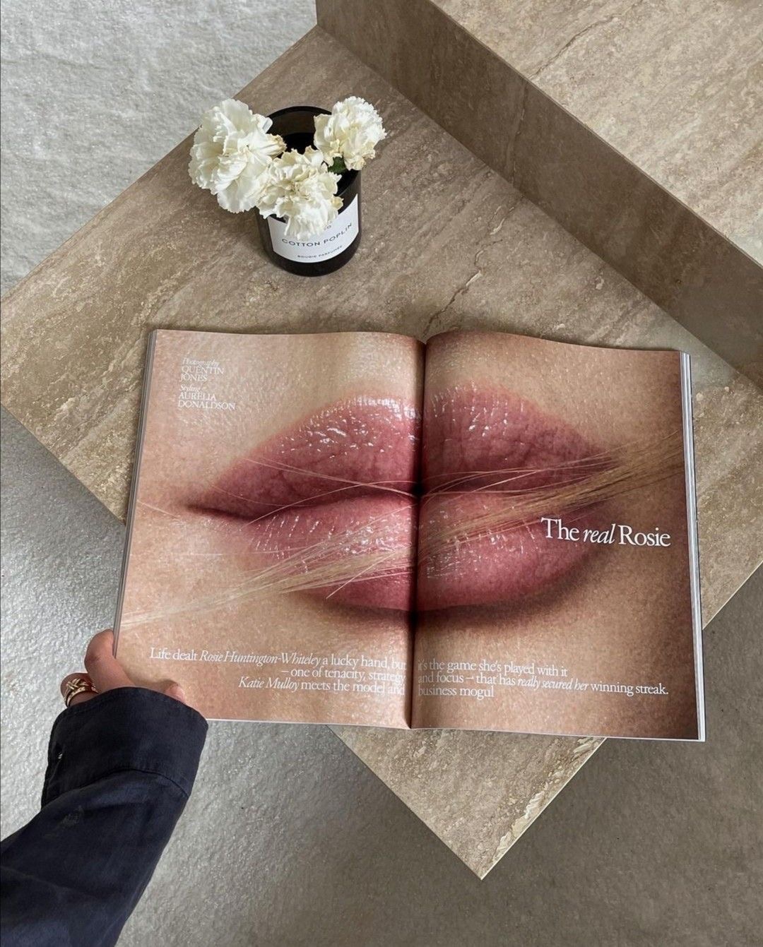 Editorial beauty magazine spread